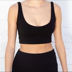 brandy melville black lydia tank